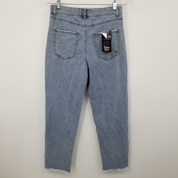 NWT Indigo Rein Super High Rise Straight Leg Denim Jeans Size 9/28 - Picture 2 of 11